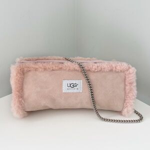 Authentic UGG Australia Suede Leather
Shearling Sherpa Sheepskin Hand Muff